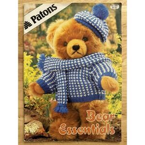 Patons Knitting Pattern Book No. 589‎ Bear Essentials Teddy Bear Clothes To Knit